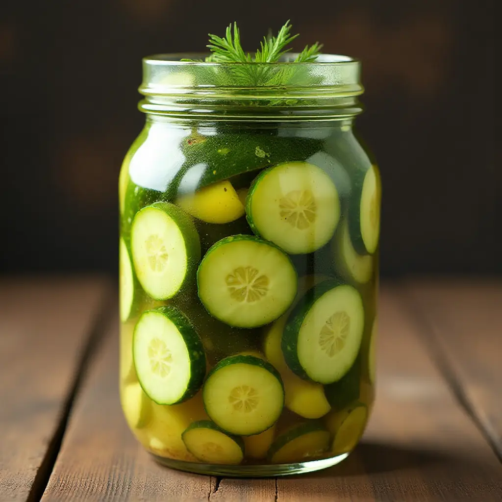Spicy Pickled Cucumbers