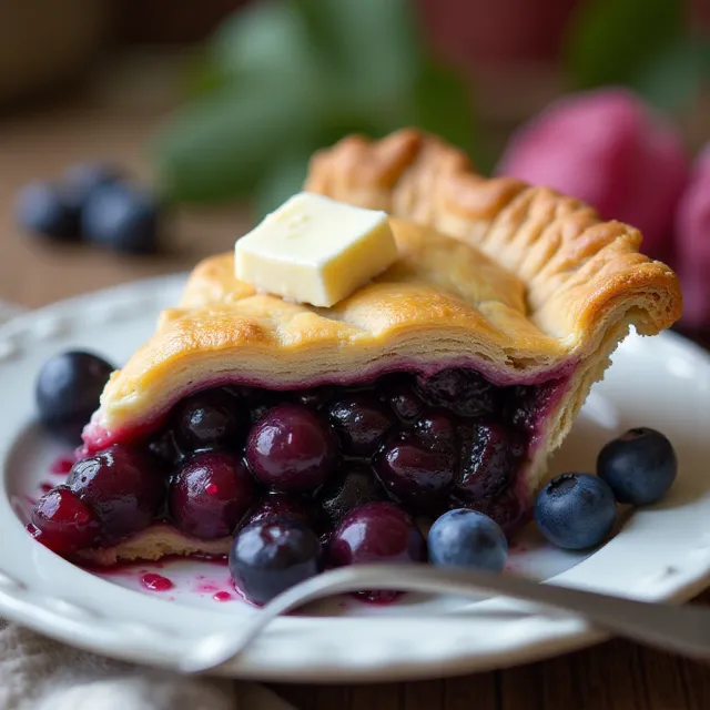 Mom's Blueberry Pie