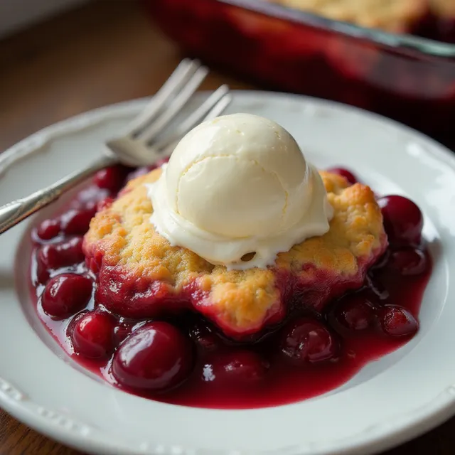 Easy Cherry Cobbler