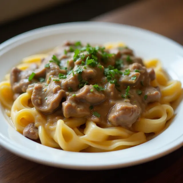 Beef Stroganoff with Ground Beef