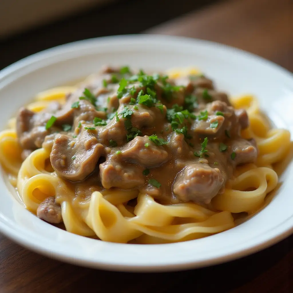 Beef Stroganoff with Ground Beef