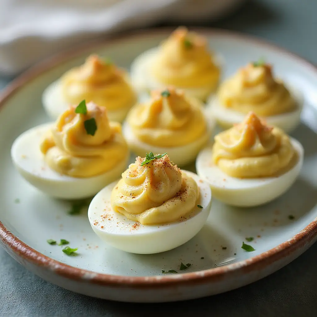 Crab-Stuffed Deviled Eggs