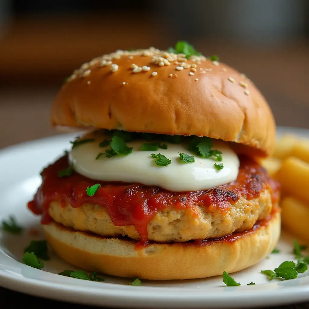 Chicken Parm Burgers
