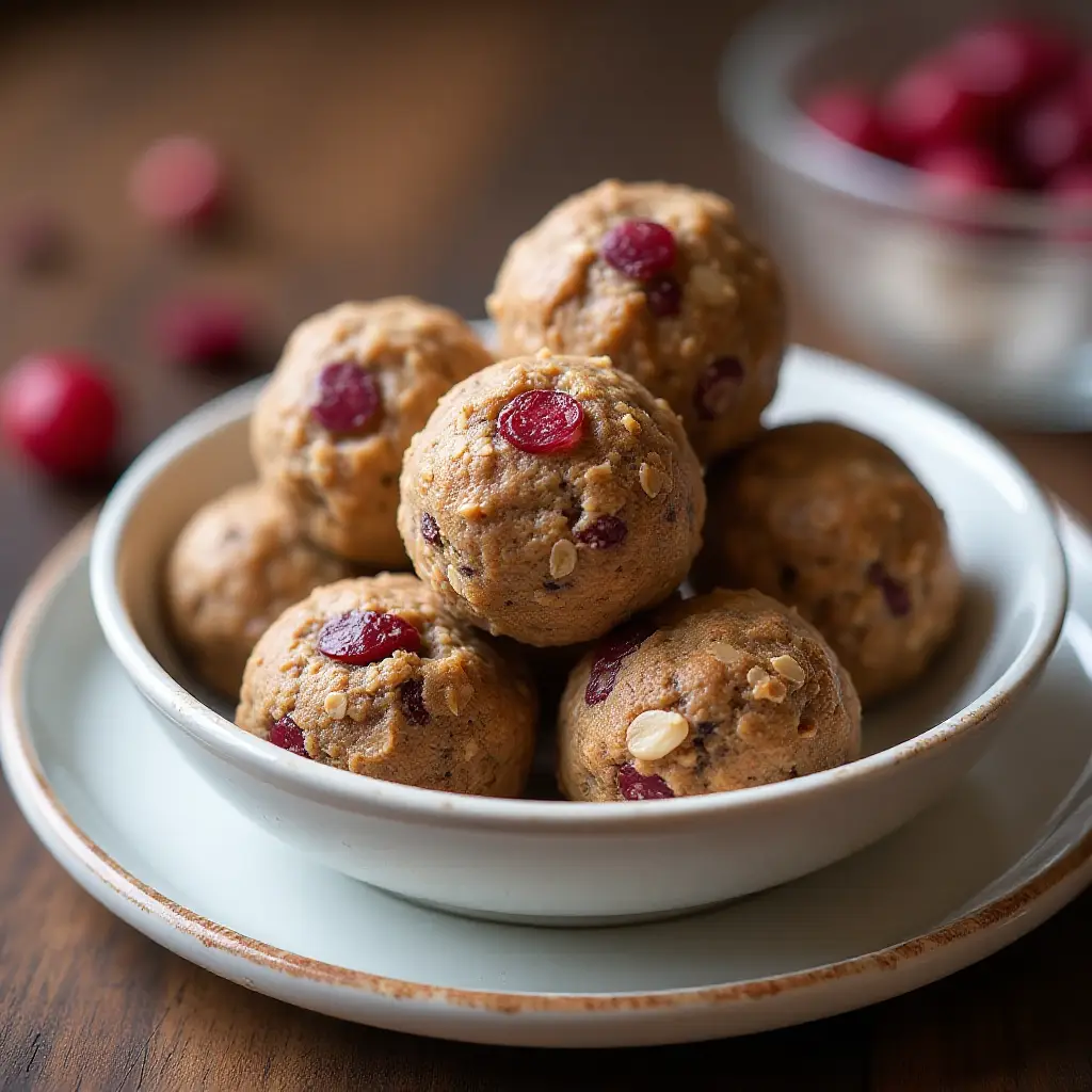No-Bake Cranberry-Pecan Energy Balls