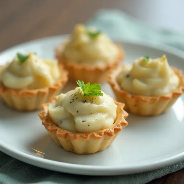 Blue Cheese and Pear Tartlets