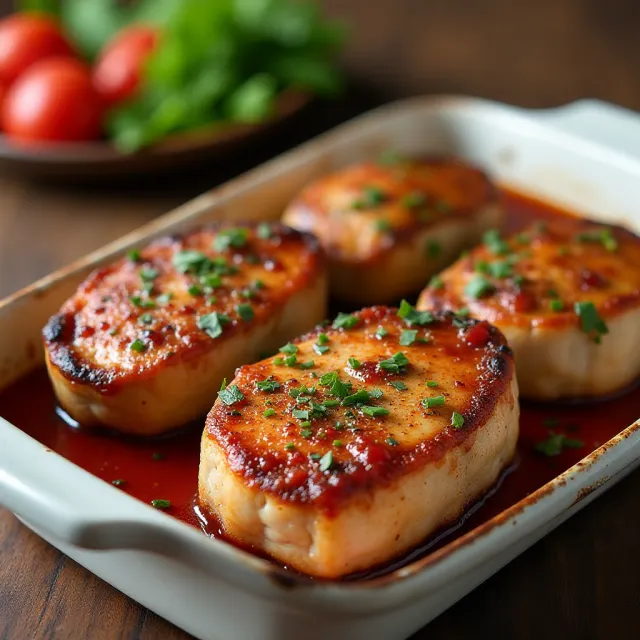 Marinated Baked Pork Chops