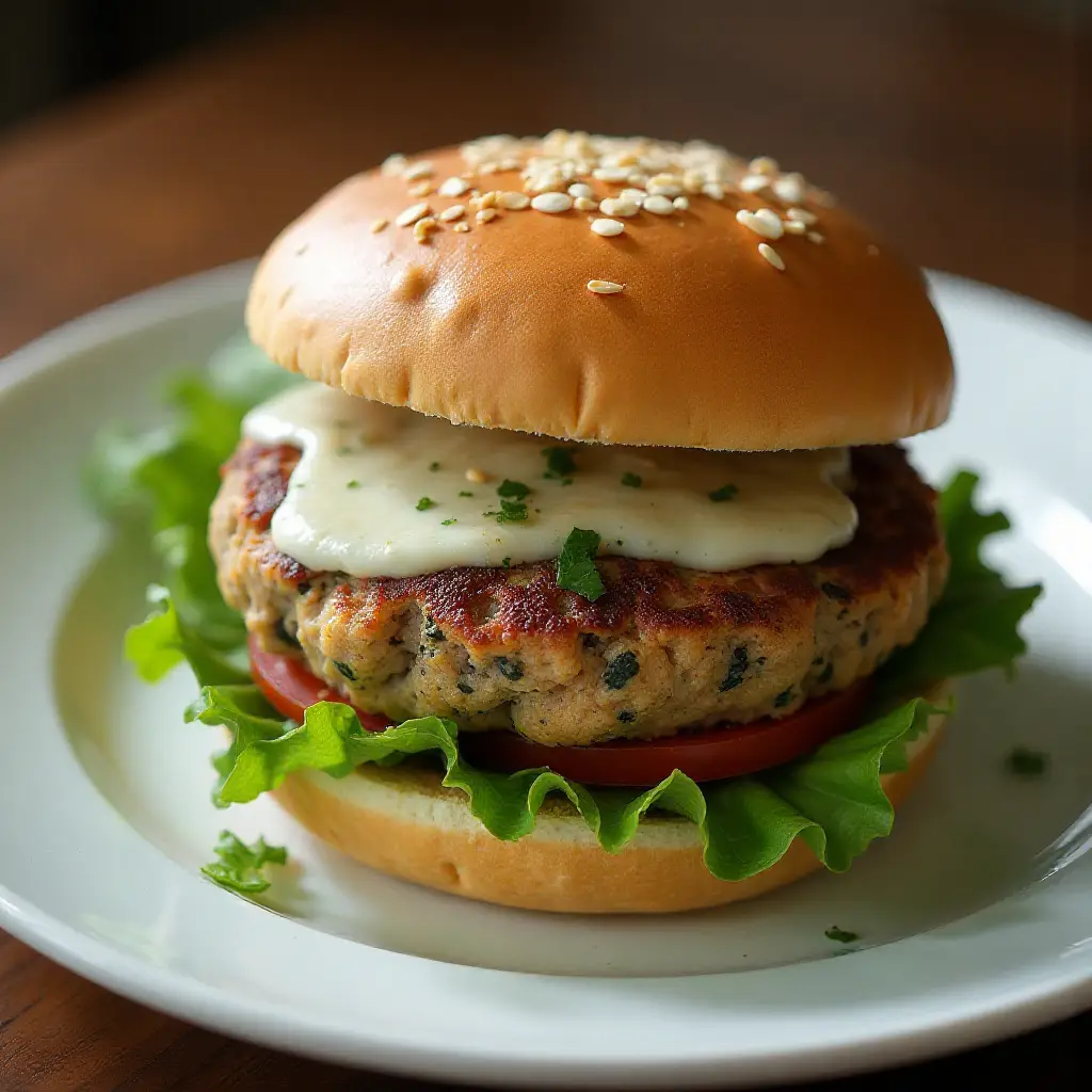 Mushroom Veggie Burger
