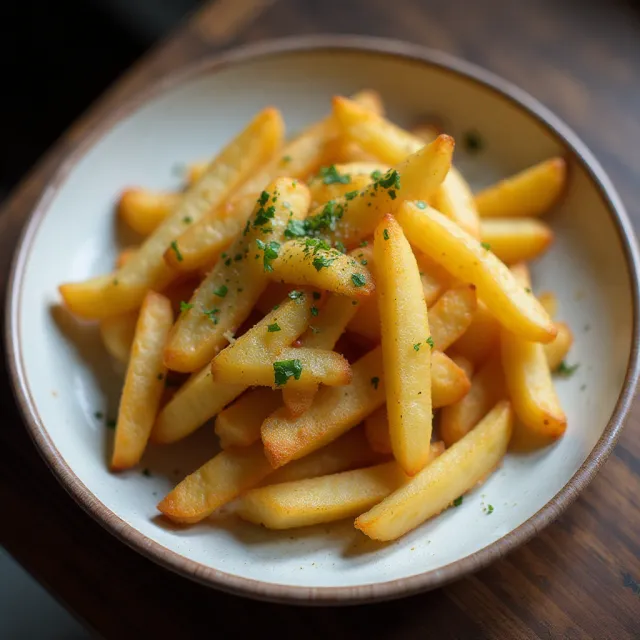 Flemish Frites - Belgian Fries with Andalouse Sauce