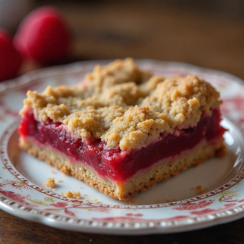 Delicious Raspberry Oatmeal Cookie Bars
