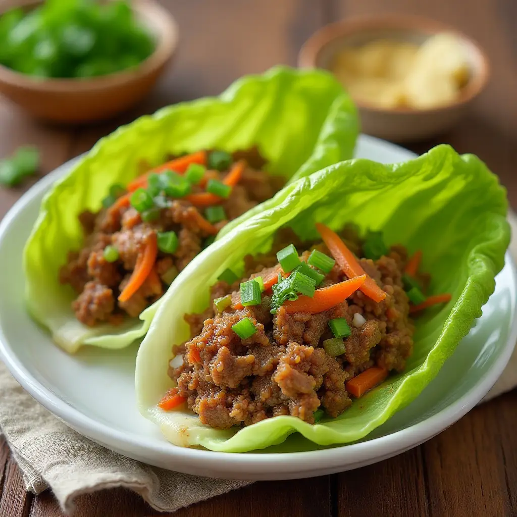 Asian-Style Ground Beef Cabbage Wraps