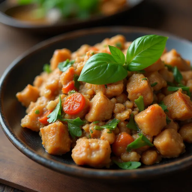 Thai Ground Chicken Basil