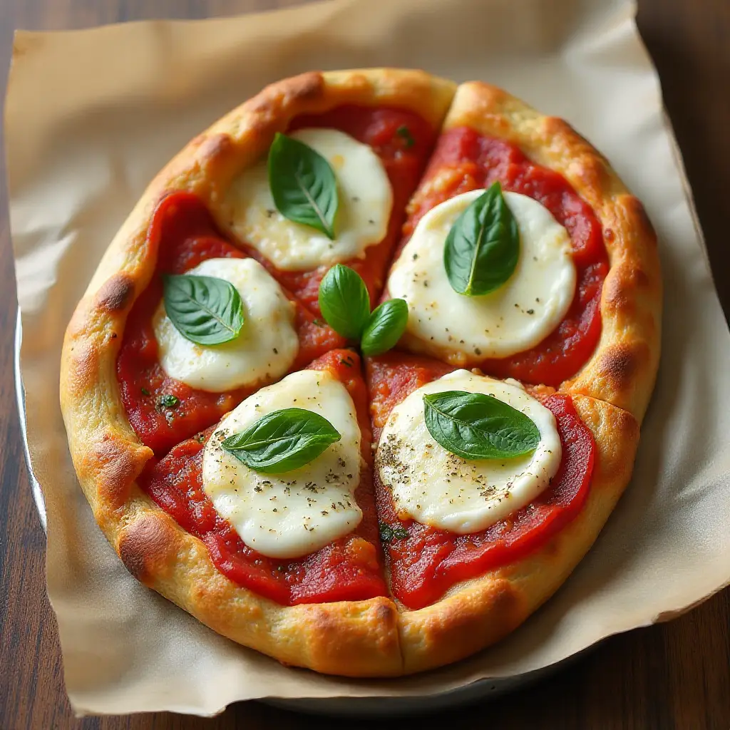 Puff Pastry Margherita Pizza