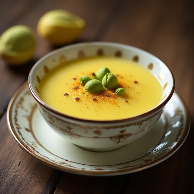 Rice Pudding with Saffron and Cardamom