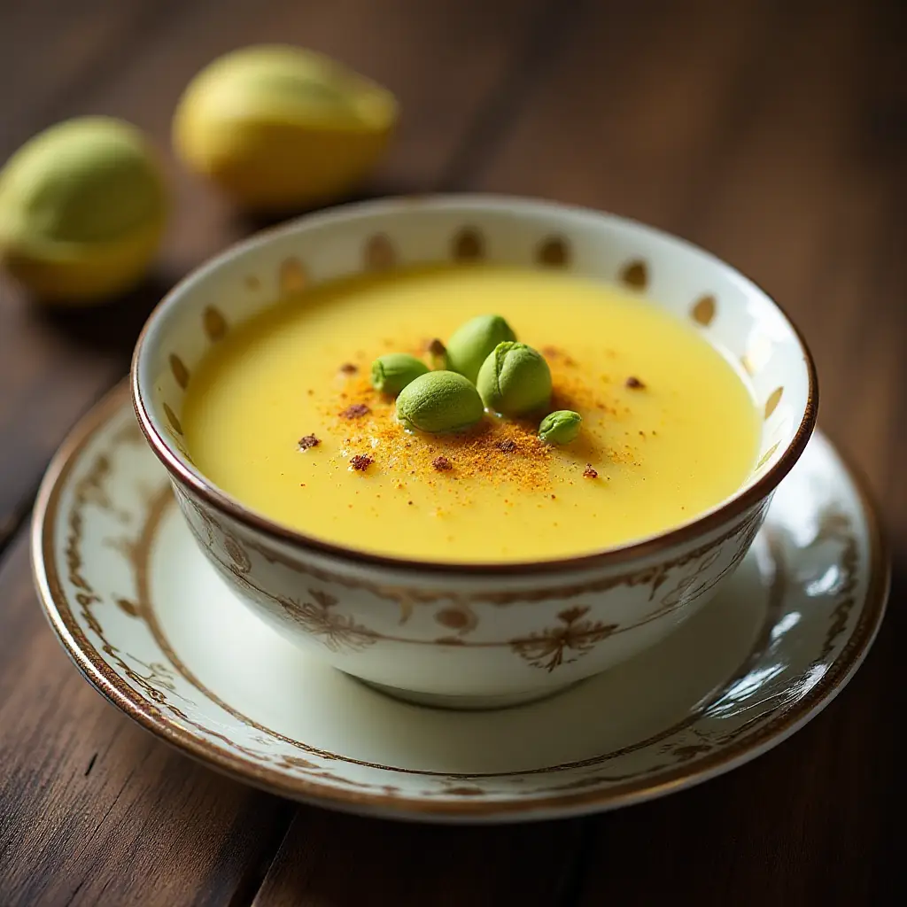 Rice Pudding with Saffron and Cardamom