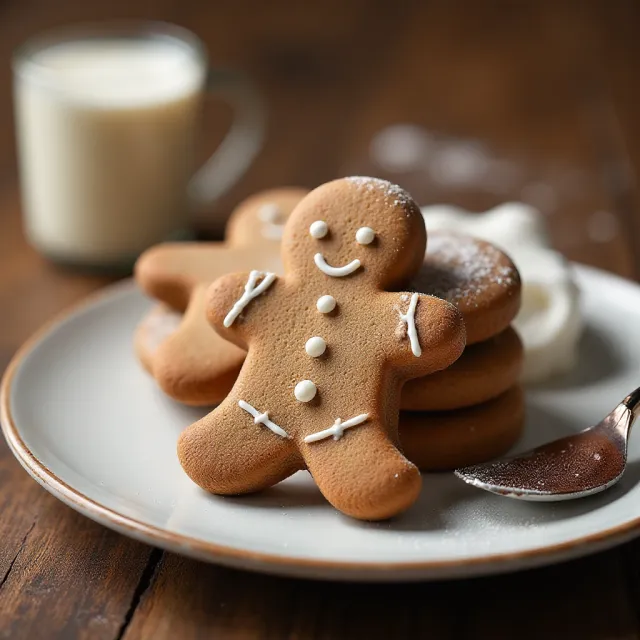 Gingerbread Men Cookies with Nutella® hazelnut spread