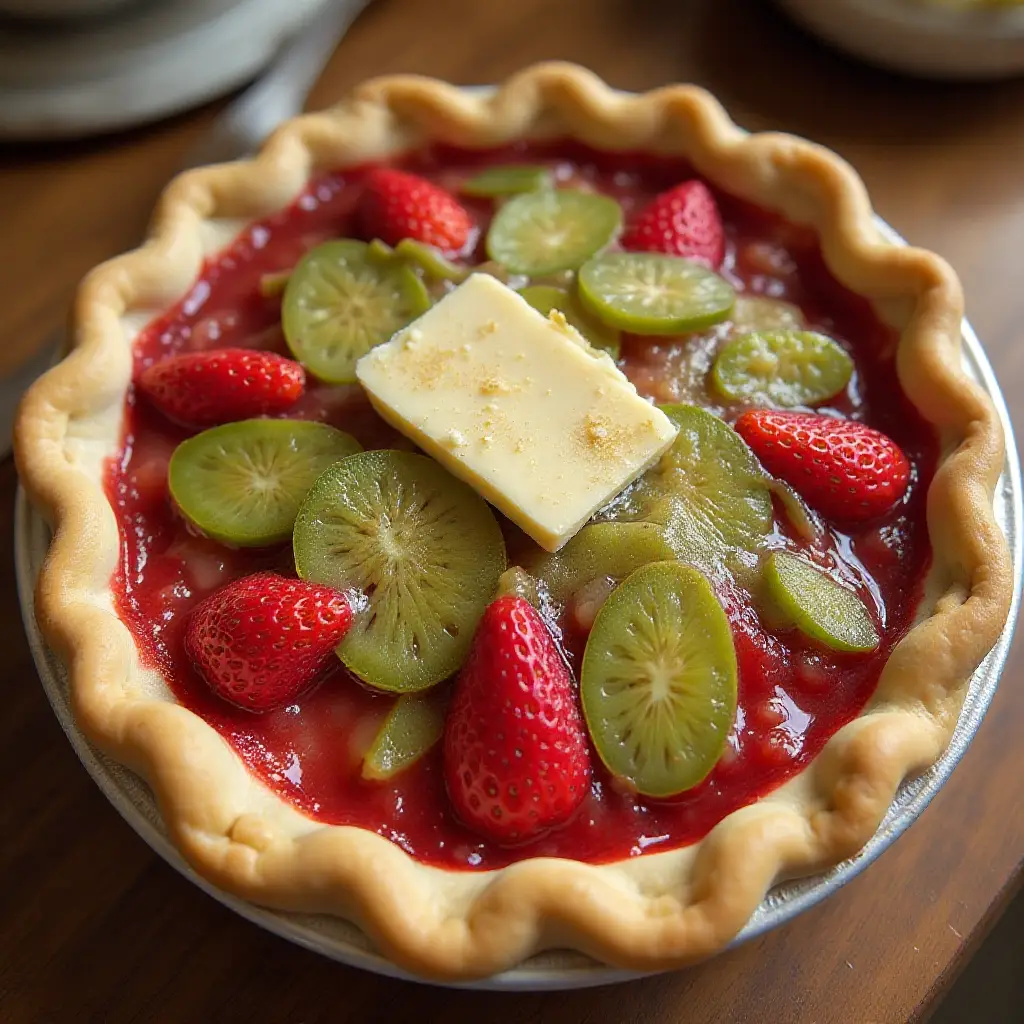 Lisa's Tomatillo and Strawberry Pie