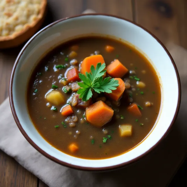 Chef John's Black Lentil Soup