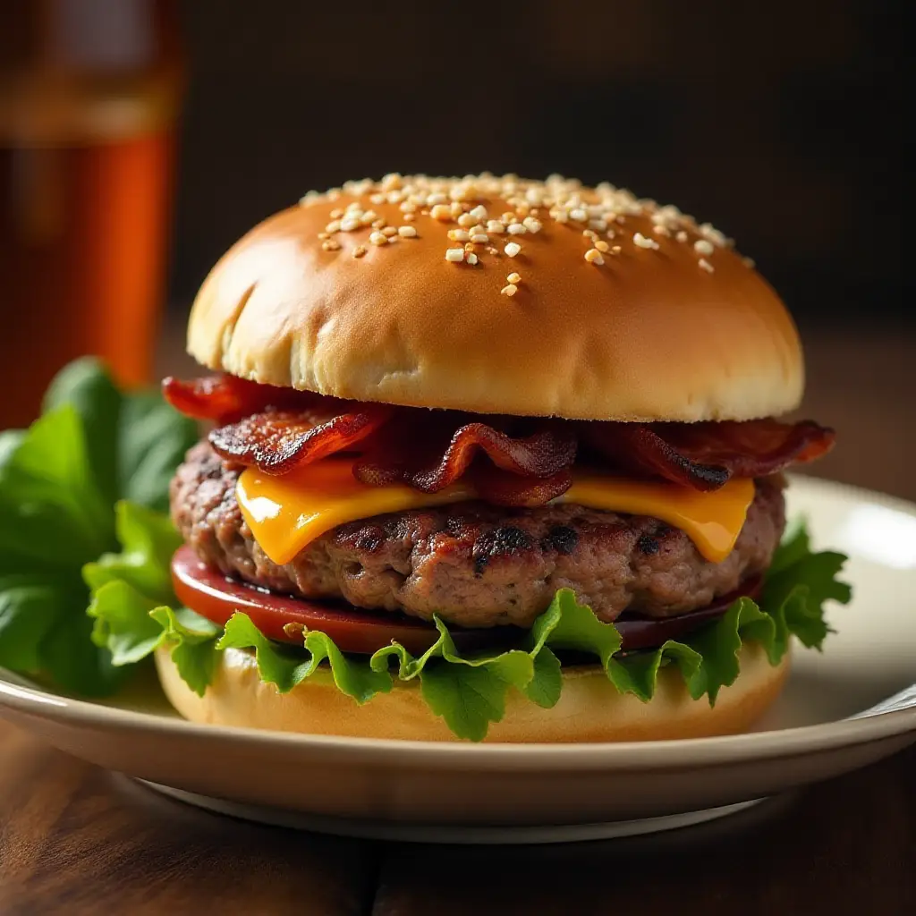 Venison Bacon Burgers