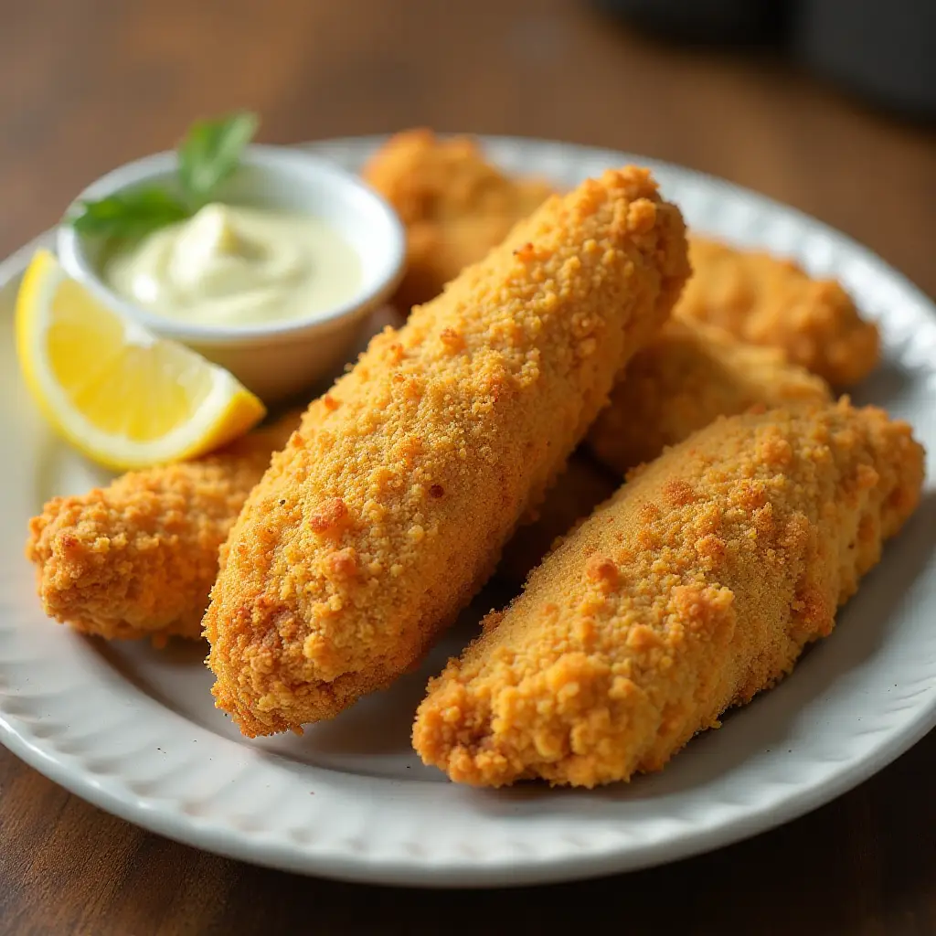 Air Fryer Cornflake Chicken Fingers