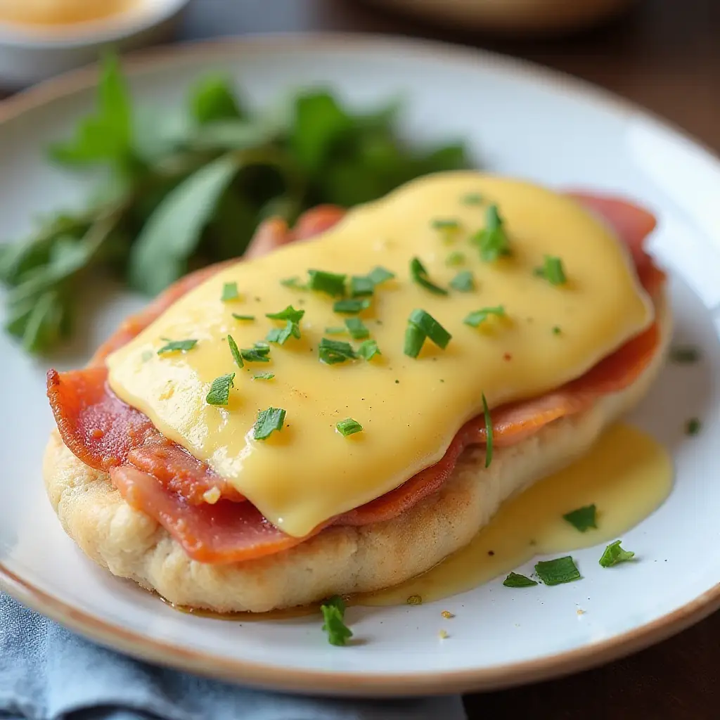 Keto Open-Faced Chicken Cordon Bleu