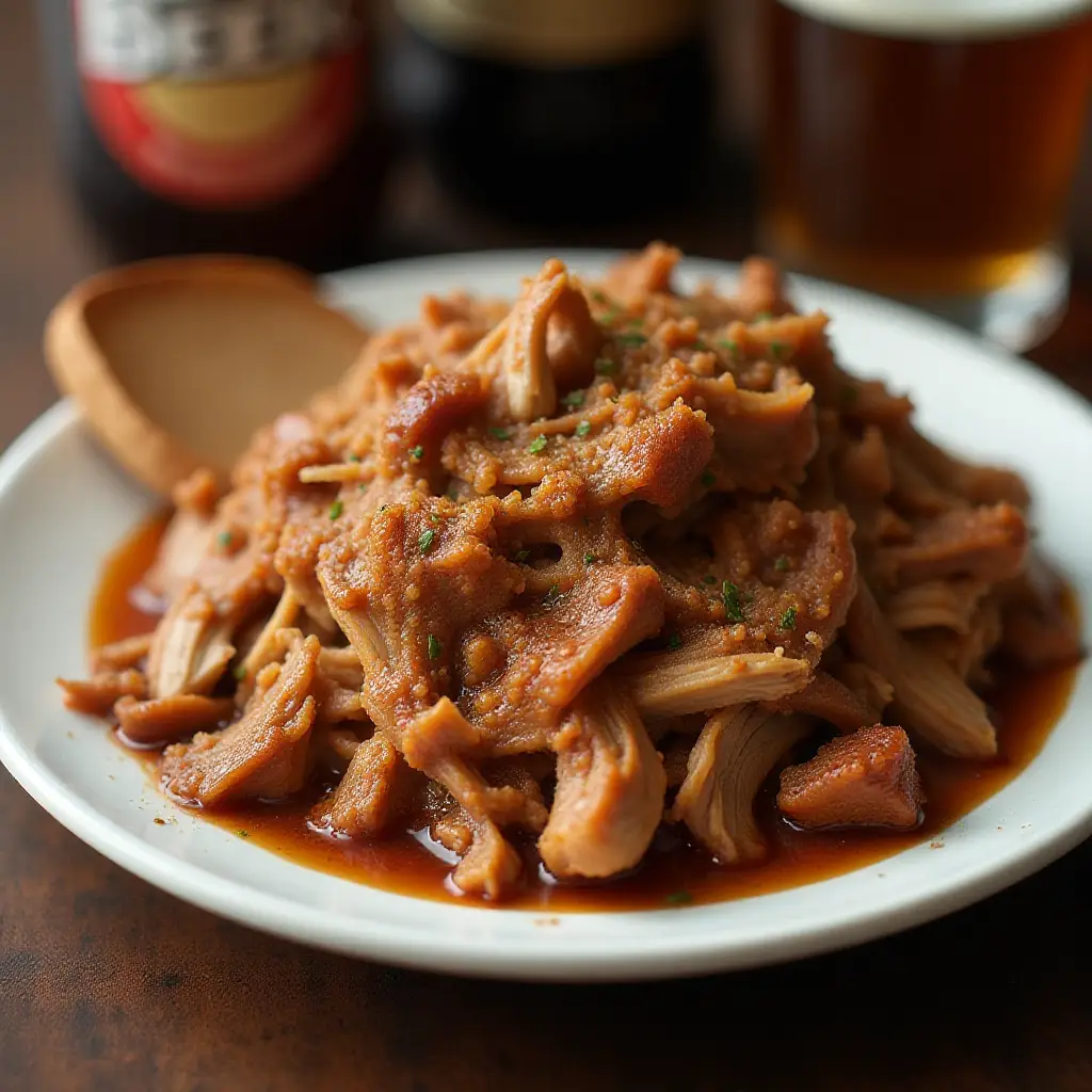 Slow Cooker Pulled Pork with Root Beer