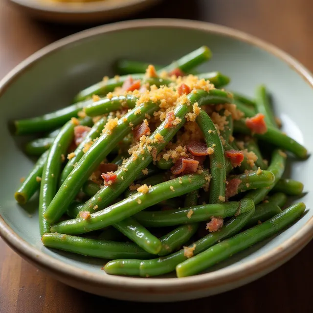 Bacon-Garlic Green Beans