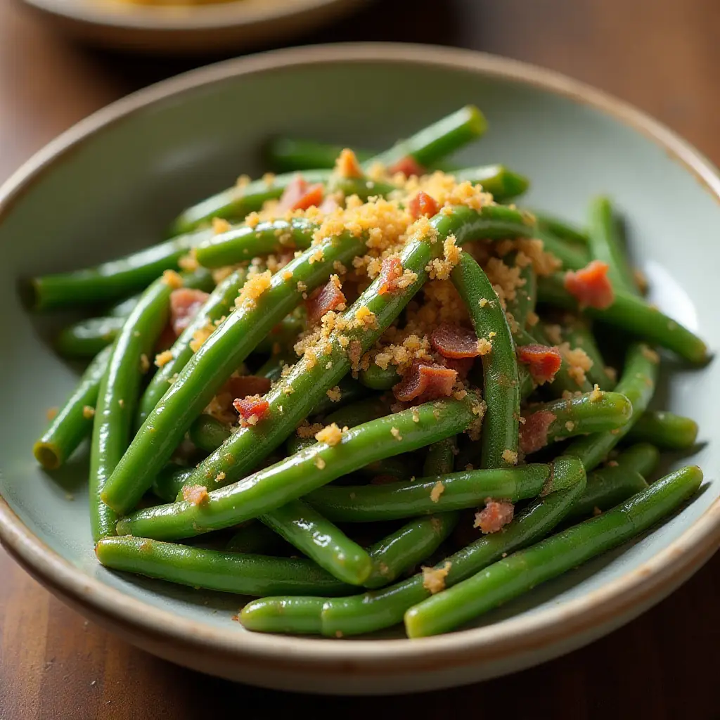 Bacon-Garlic Green Beans