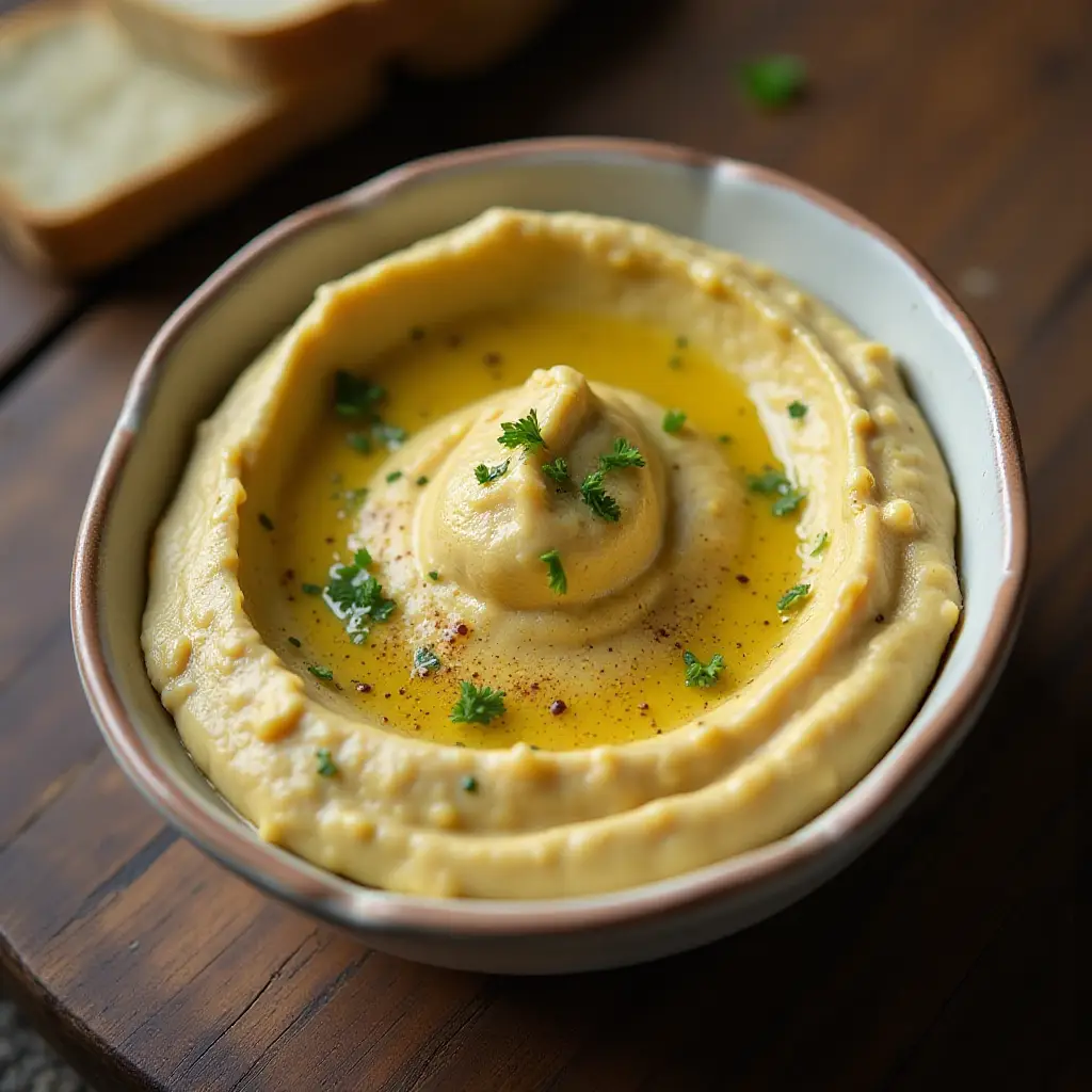Garlic Parmesan Hummus