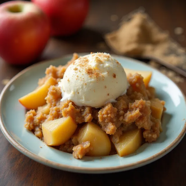 Easy Apple Crisp with Oat Topping