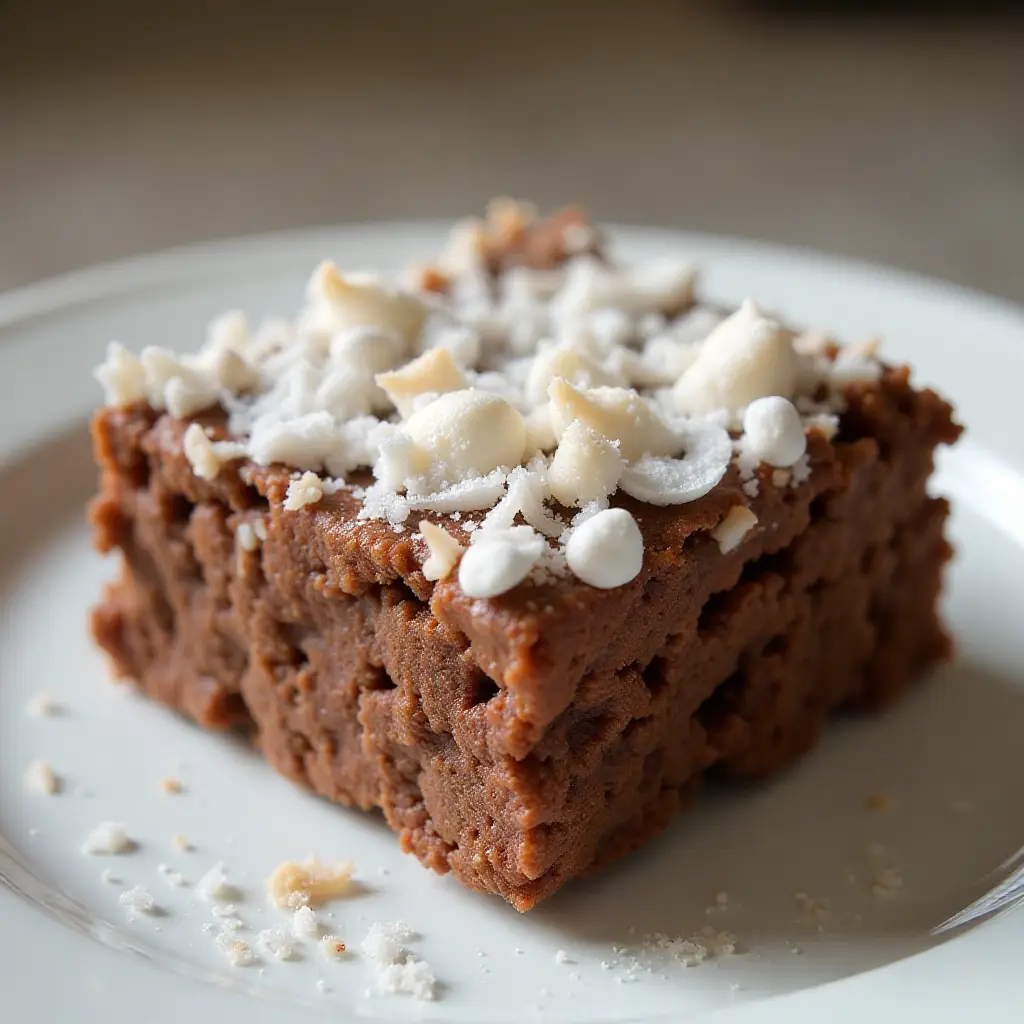 Coconut Chocolate Rice Krispie Treats