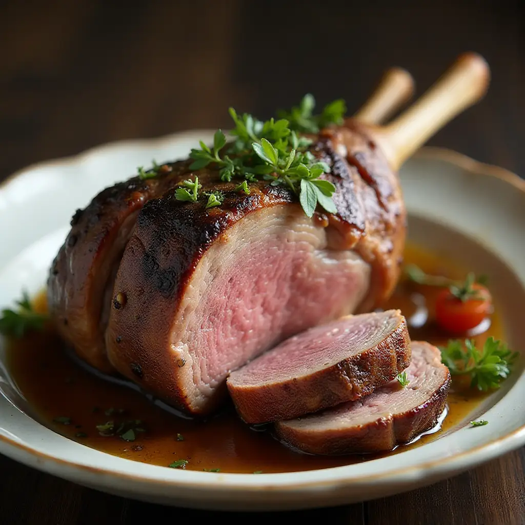 Roasted Butterflied Leg of Lamb