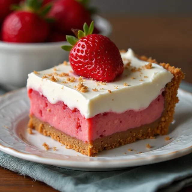 Strawberry Pretzel Pie