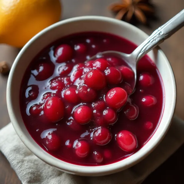 Ginger Pear Cranberry Sauce