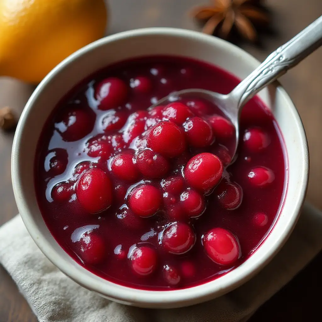 Ginger Pear Cranberry Sauce