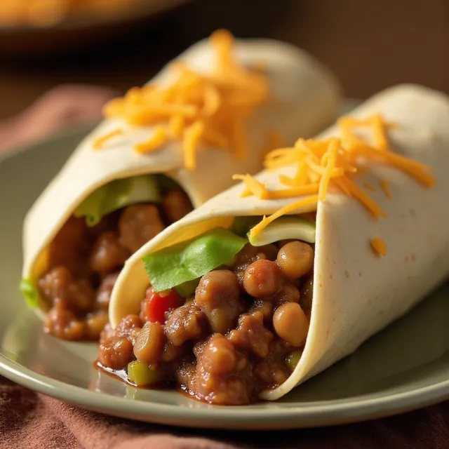 Spicy Beef Burritos