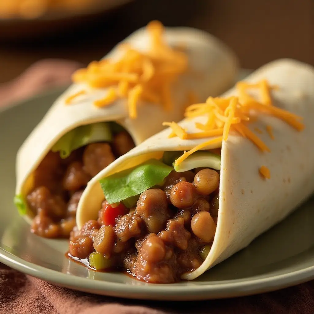 Spicy Beef Burritos