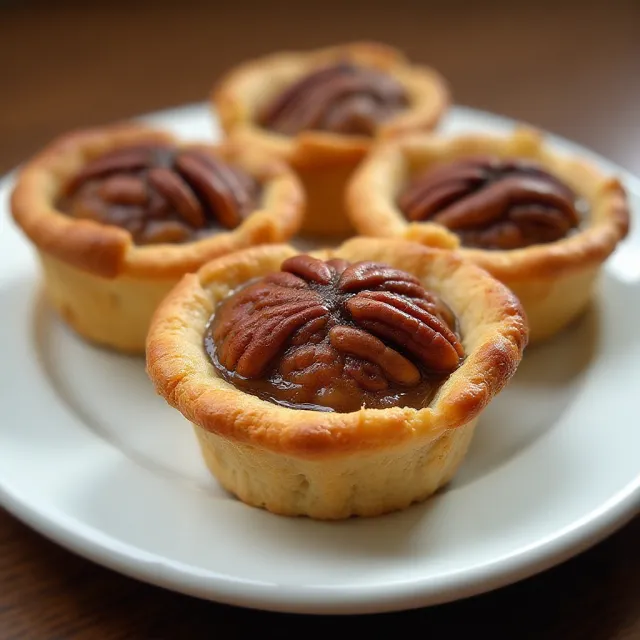 Mini Croissant Crust Pecan Pies