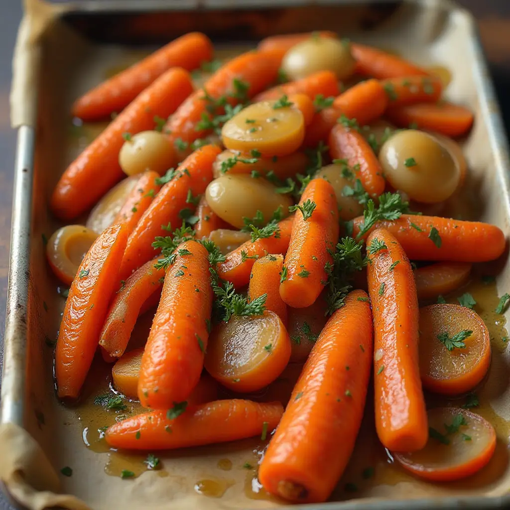 Oven-Roasted Carrots and Onions