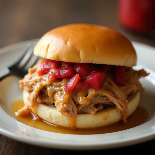 Slow Cooker Honey Mustard Pulled Pork