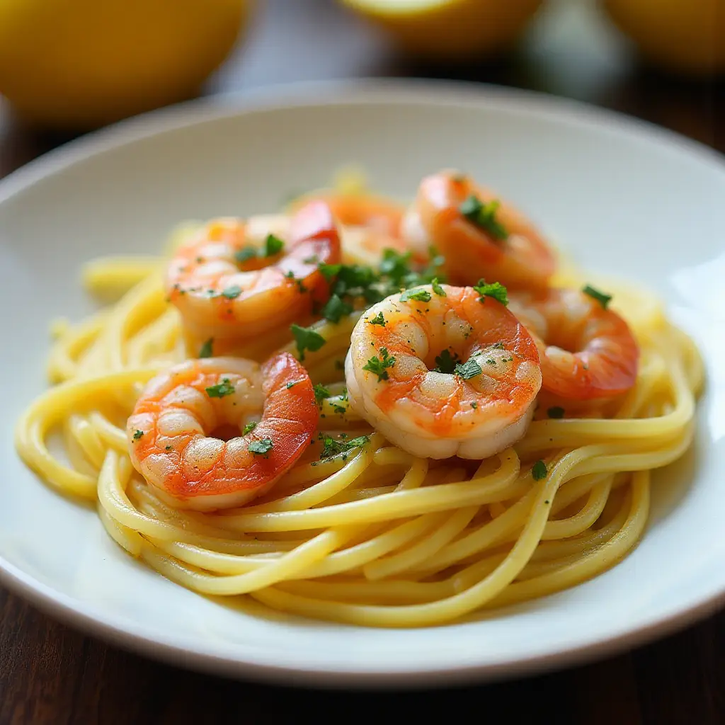 Shrimp Scampi with Spaghetti Squash