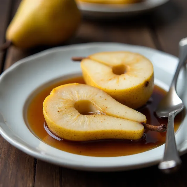 Sous Vide Poached Pears