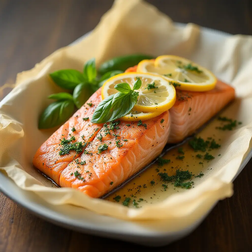 Parchment Baked Salmon