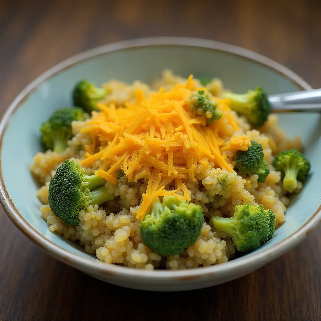 Cheesy Broccoli Quinoa