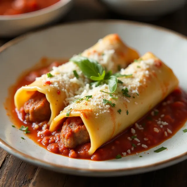 Italian Stuffed Pasta Tubes