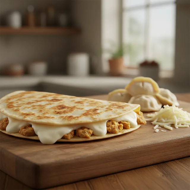 금세 만드는 만두 퀘사디아