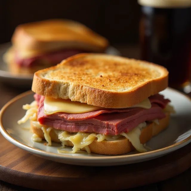 Slow Cooker Corned Beef Reuben Sandwiches