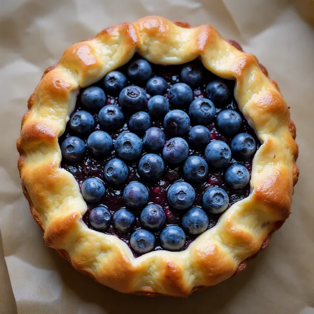 Gluten-Free Blueberry and Sweet Ricotta Crostata