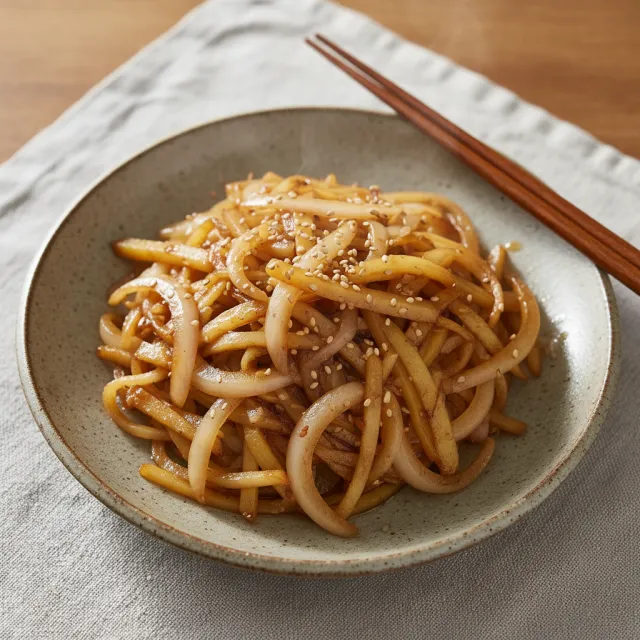 햇양파 감자볶음