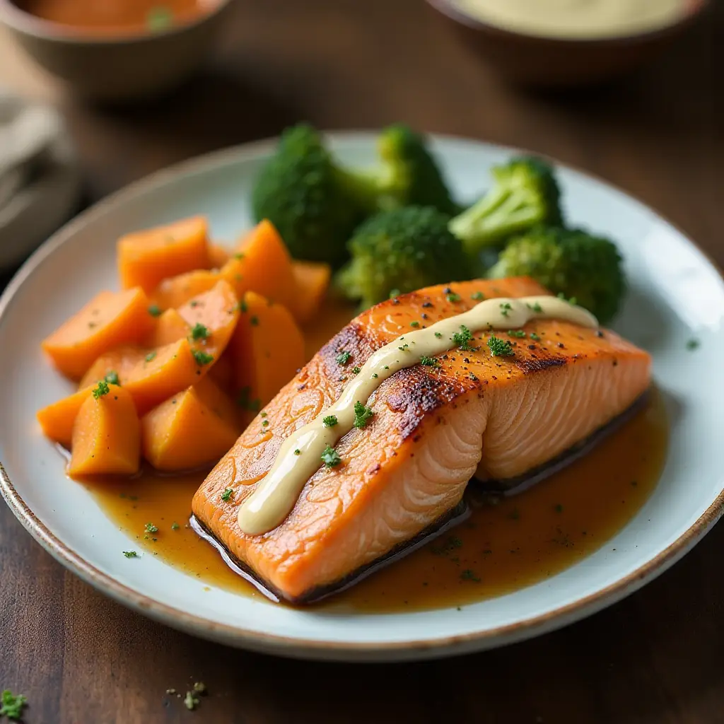 Air Fryer Everything-Bagel Salmon Dinner