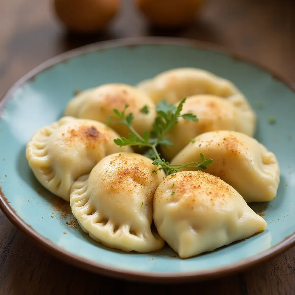 Shortcut Potato Onion Perogies